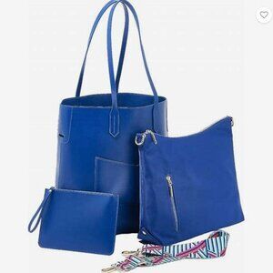 Charley Was Here 3-in-1 "Frankie" Tote w/ Hobo Bag & Wristlet - NWT/NIP